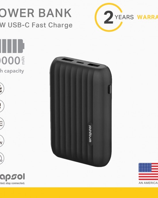 Fast Charge Power BankWPB 10000 Black4 - رابسول أفضل متجر لاكسسوارات الجوال
